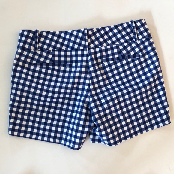 The Limited Blue gingham plaid Bermuda short Sz.6 - Picture 4 of 5